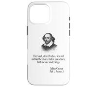 Camisa Shakespeare cita The Fault Querido Brutus, Julio César Carcasa para iPhone 16 Pro Max