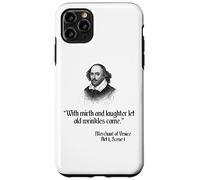 Camisa Shakespeare con cita - Con alegría y risa Carcasa para iPhone 11 Pro Max