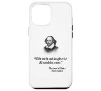 Camisa Shakespeare con cita - Con alegría y risa Carcasa para iPhone 12 Pro Max