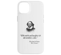 Camisa Shakespeare con cita - Con alegría y risa Carcasa para iPhone 14 Plus