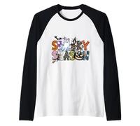 Camisa Spooky Season Ghost House Witch Pumpkin Camiseta Manga Raglan
