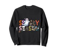 Camisa Spooky Season Ghost House Witch Pumpkin Sudadera