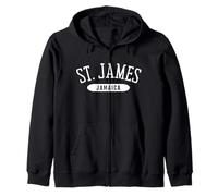 Camisa St. James Estilo Universitario Saint James Jamaica Sudadera con Capucha