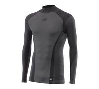 Camisa Técnica SIXS Lupetto TS3 V2 4 Estaciones Negro Carbón Interior Moto
