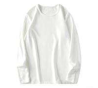 Camisa térmica de poliéster y elastano para hombre, de secado rápido | Aislamiento cálido, diseño de cuello redondo, ajuste de manga larga, opciones de color sólido, esencial para el invierno