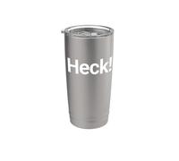Camisa That Says Heck - Un diseño que dice infierno Vaso térmico de acero inoxidable de doble pared