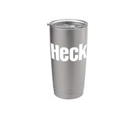 Camisa That Says Heck - Un diseño que dice infierno Vaso térmico de acero inoxidable de doble pared