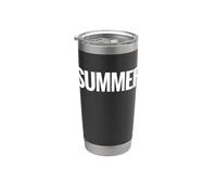 Camisa That Says Summer - Un diseño que dice verano Vaso térmico de acero inoxidable de doble pared