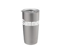 Camisa That Says Summer - Un diseño que dice verano Vaso térmico de acero inoxidable de doble pared