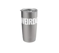 Camisa That Says Weirdo - Un diseño que dice raro Vaso térmico de acero inoxidable de doble pared