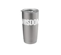 Camisa That Says Wisdom - Un diseño que dice sabiduría Vaso térmico de acero inoxidable de doble pared
