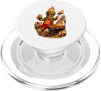 Camisa Tiki Man King of The Grill - Funny Island BBQ Tiki Art PopSockets PopGrip para MagSafe