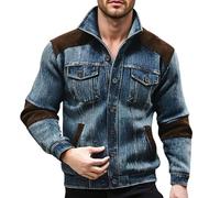 Camisa vaquera para hombre de negocios, camisa de ocio ligera de manga larga, camisa de manga larga, chaqueta de corte regular, camisa de trabajo, botones, vaquera, vintage, informal, camisa de