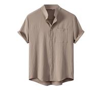 Camisa Verano Hombre Camisas Hombre Manga Corta Camiseta Camisetas Basicas Sepiia Conjunto Shirts for Men Estampada Lino Sin Mangas Ropa Primavera Tallas Grandes Blanca Elastico Negra Slim Fit XXXXXL