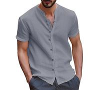 Camisa Verano Hombre Camisas Lino Hombre Camisa Militar Chaqueta Camiseta Vestir Negra Manga Larga De Algodon Corta Blanca Tallas Grandes Conjunto Ibicenco Ancha Guayabera Playa Camisetas Oversize