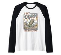 Camisa vergonzosa I Eat Corn The Long Way Funny Adult Humor Camiseta Manga Raglan
