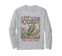 Camisa vergonzosa I Eat Corn The Long Way Funny Adult Humor Manga Larga