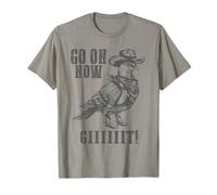 Camisa vintage Cowboy Pigeon - Go On Now Git Western Pigeon Camiseta