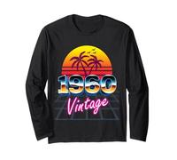 Camisa Vintage de 1960 Estilo Retro de los años 80, 64 cumpleaños, Hombres y Mujeres Manga Larga