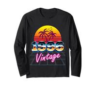 Camisa Vintage de 1996 Estilo Retro de los años 80, 30 cumpleaños, Hombres y Mujeres Manga Larga
