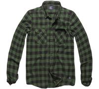 Camisa Vintage Industries Harley Hombre Franela Cuadros Green Checkered