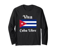 Camisa Viva Cuba Libre, Libertad para Cubanos, Camisa Cuba Gratis Manga Larga