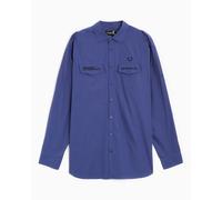 Camisa x Raf Simons Fred Perry x Raf Simons Men's Oversized Uniform Shirt para hombre Azul M