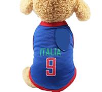 Camisas A Rayas para Perros PequeñOs, Estilo Copa del Mundo, Suelta, Previene Quemaduras Solares, Evita La PéRdida De Cabello, Ropa para Mascotas, Camisa para Razas PequeñAs (XL)