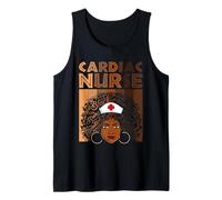 Camisas afro cardiacas negras para enfermeras para mujeres y niñas, africanas Camiseta sin Mangas