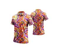 Camisas ajustadas para hombre, camiseta informal transpirable de verano con diseño estampado para el día a día al aire libre, parte superior cómoda y elegante, Other, M