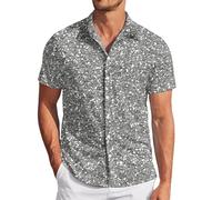 Camisas brillantes para hombre de los años 70, camisa de discoteca de manga larga, brillante, camisa de negocios, camisa de ocio para hombres, carnaval, discoteca, discoteca, festival de música