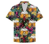 Camisas Casuales de Verano para Hombre con Estampado Floral, para Relajarse al Aire Libre, Corte Holgado, fácil Cuidado, Tela Lavable a máquina, Colores Vivos._1