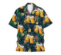 Camisas Casuales Estampadas para Hombre, Ideales para Relajarse al Aire Libre, Corte Holgado, Ropa de Verano, Camiseta de Manga Corta de Tejido Transpirable.