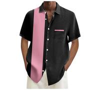 Camisas Casuales para Hombres Manga Corta Hombres Grandes Divertidas Oversized Amarillo Vintage Ancho El Beisbolera T Africanas Plateada Deportiva Holgada Outdoor Varon Beisboleras Camisillas Precio