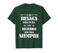 Camisas con Frases graciosas en español Camiseta, Hombre, Verde Bosque, XL
