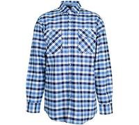 Camisas country camisa 1/1 brazo negro a cuadros blau kariert Talla:37/38