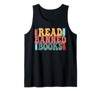 Camisas de Biblioteca para Mujeres Bookworm Book I Read Banned Books Camiseta sin Mangas
