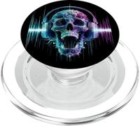 Camisas de DJ para Hombre Music Skull PopSockets PopGrip para MagSafe
