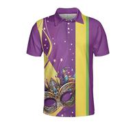 Camisas de golf para hombre, camiseta polo de manga corta para carnaval, traje de circo de río, absorbe la humedad, secado rápido, camisas polo de golf para hombre, #01-01, XL