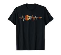 Camisas de guitarra - Guitarrista De Latidos Del Corazón Guitarra Camiseta Unisex-Adultos Black S Musical T-Shirt