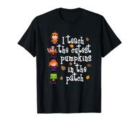 Camisas de Halloween para maestros I Teach The Cute Pumpkins Camiseta