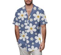 Camisas de Hombre Verano Casual Transpirable Manga Corta Color Sólido Camisa de Playa de Algodón y Lino Clásico Top Simple Suelto Camisas Camisa Hombre Lino Simple Y Monocromática, Light Blue-6