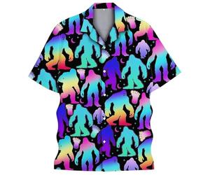 Camisas de manga larga para hombre, estampadas, informales, con botones, con patrones elegantes, para uso diario y actividades al aire libre, tela transpirable cómoda para el verano, azul, XXL