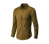 Camisas de negocios para hombre adulto camisas inteligentes casuales de manga larga slim fit vintage cuello solapa botón abajo camisa clásica formal oficina trabajo camisa ocio ligero transpirable