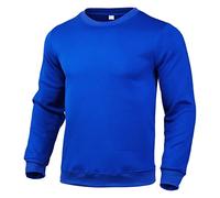 Camisas de pesca con capucha para hombre, sudadera con cuello redondo, ropa de color sólido, ropa de calle, sudaderas con capucha para hombre, camisas de pesca para hombre, sudadera cárdigan, azul, XL