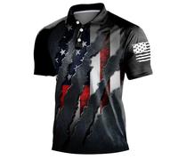 Camisas de Polo para Hombre Camiseta Golf de secado rápido Top deportivo transpirable con botones Polos con patas de botones Hombres Clásico Casual Tops Suave Ligero Blusa para Deporte Fitness, B-le