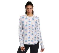 Camisas de protección solar para mujer con FPS UV UPF 50+, Flor de lazo, Large