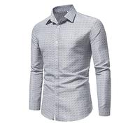 Camisas de vestir ajustadas de manga larga para hombre, camisas formales elásticas para hombre, ajuste regular, no necesita planchado, camisa inteligente de negocios, ajuste regular, para boda