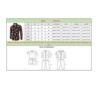 Camisas FEA Camisa de Navidad para Hombre -Top de Navideña para Solapa Informal Tops con Estampado Digital 3D de Blusa Top Informal de (Black XXXL)