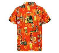 Camisas hawaianas de playa para hombre, manga corta, crucero, verano, tropical, con botones, casual, palmera hawaiana, divertida, fiesta de México, flamenco, vintage, para hombre, camisas de crucero